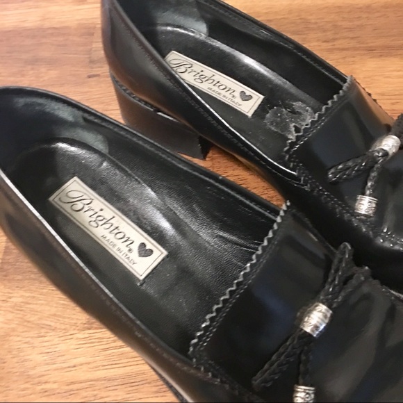Brighton Black Leather “Donna” Loafers Size 7.5 - Picture 3 of 6